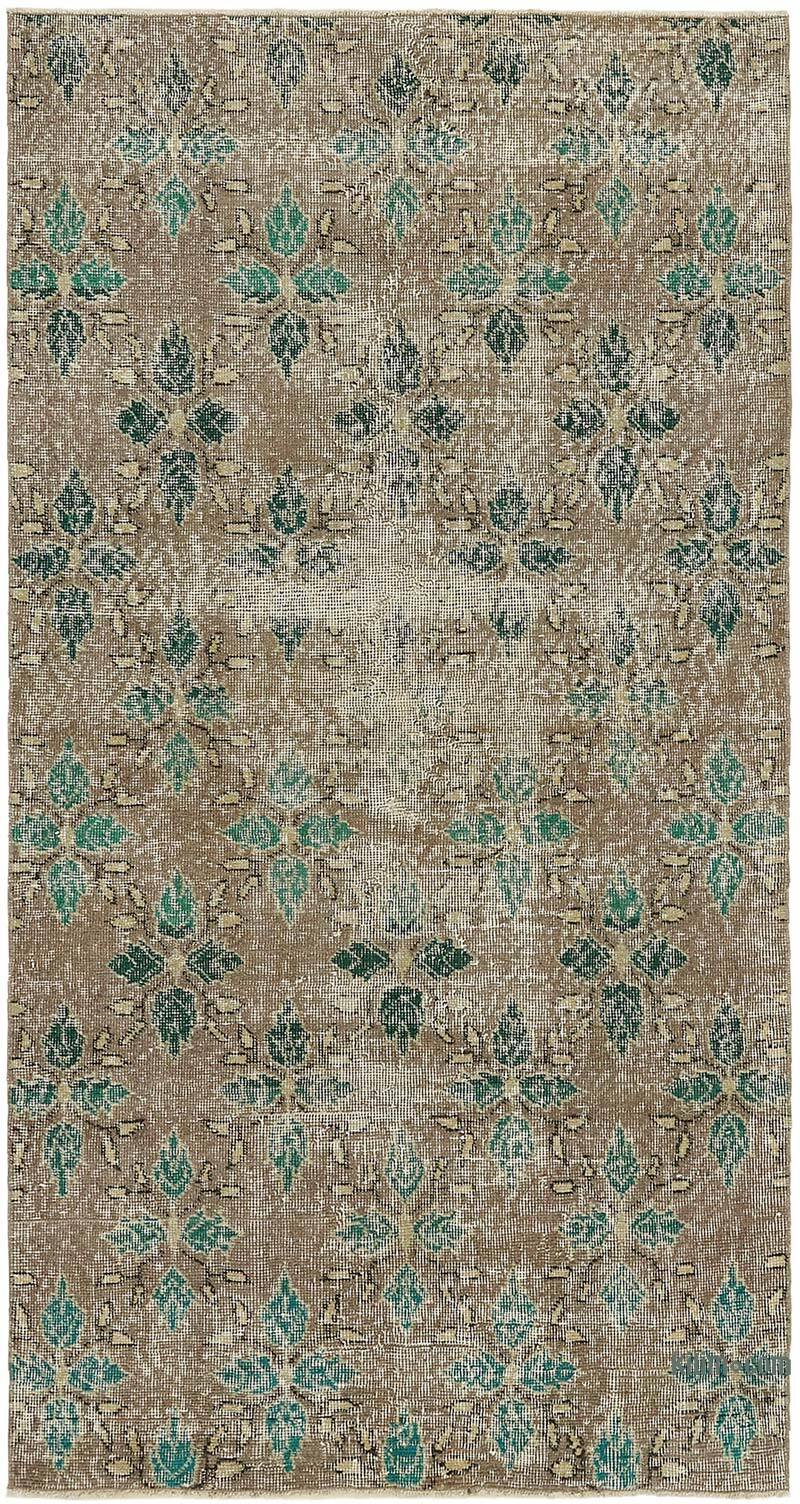 El Dokuma Vintage Halı - 107 cm x 201 cm - K0082752