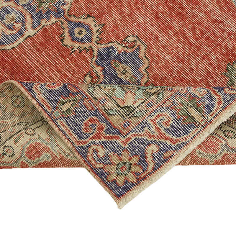 Alfombra Vintage Turca Anudada a Mano - 107 cm x 206 cm - K0082753