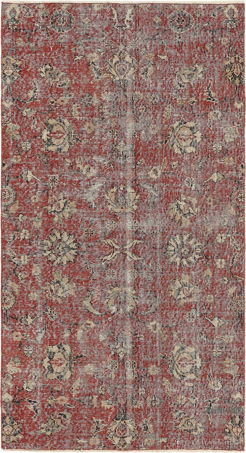 El Dokuma Vintage Halı - 105 cm x 193 cm - K0082754