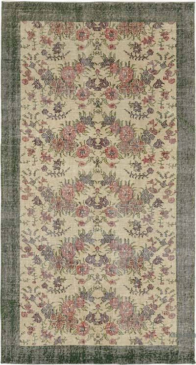 El Dokuma Vintage Halı - 114 cm x 210 cm
