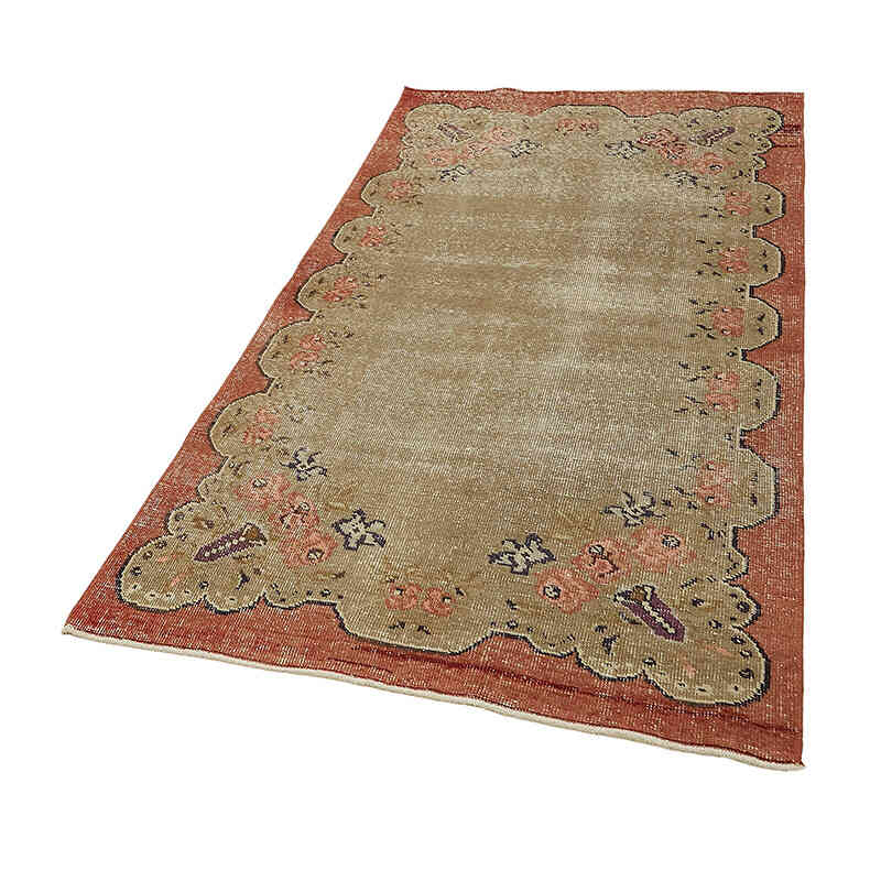 Alfombra Vintage Turca Anudada a Mano - 97 cm x 188 cm - K0082757