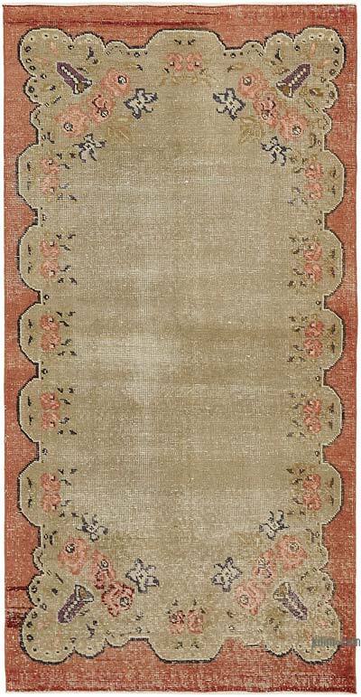 Alfombra Vintage Turca Anudada a Mano - 97 cm x 188 cm