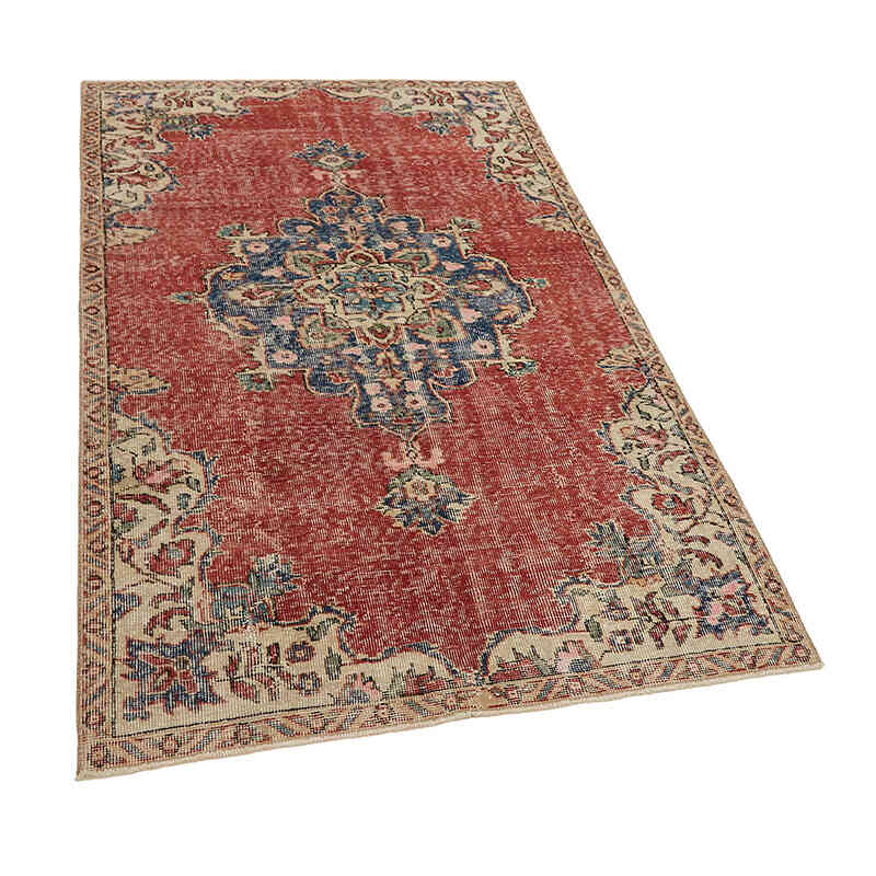 El Dokuma Vintage Halı - 117 cm x 196 cm - K0082760