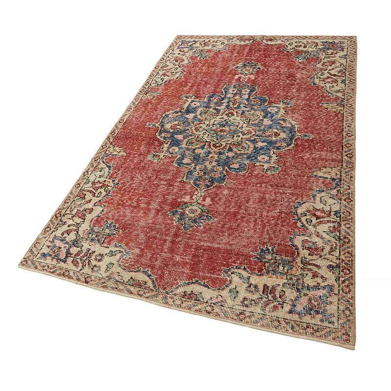 El Dokuma Vintage Halı - 117 cm x 196 cm - K0082760