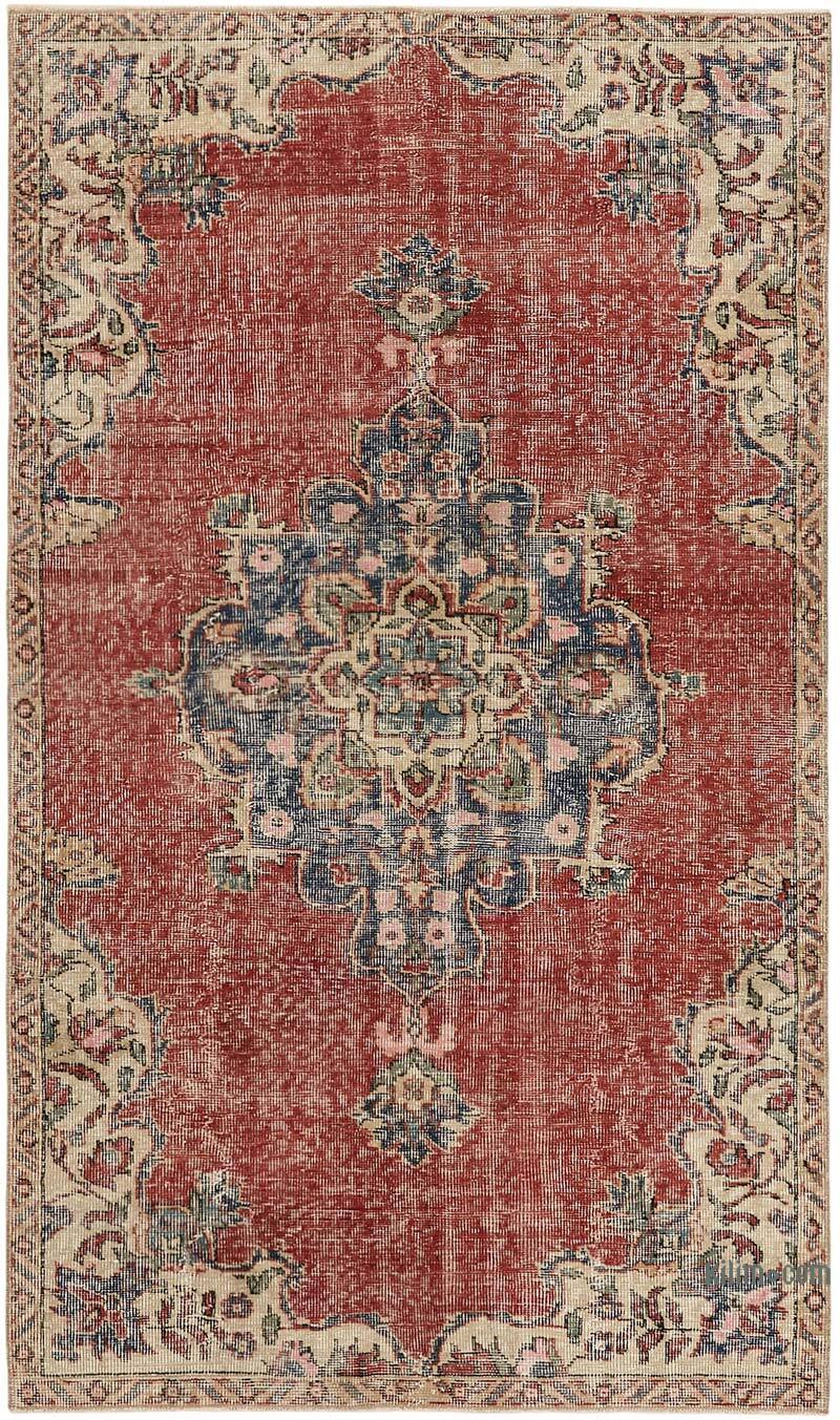 El Dokuma Vintage Halı - 117 cm x 196 cm - K0082760