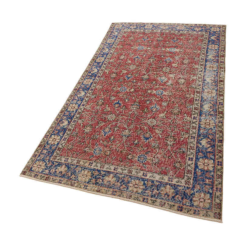 Alfombra Vintage Turca Anudada a Mano - 108 cm x 207 cm - K0082763