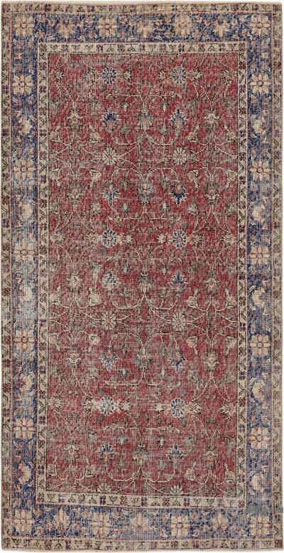 Vintage Turkish Hand-Knotted Rug - 3' 7" x 6' 9" (43" x 81")
