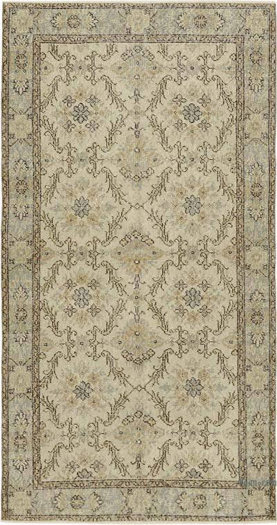 Vintage Turkish Hand-Knotted Rug - 3' 8" x 6' 11" (44" x 83")