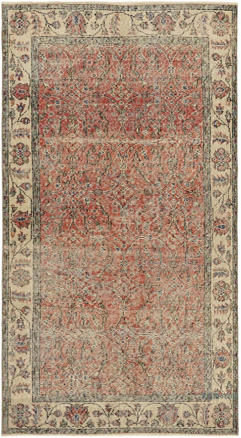 Vintage Turkish Hand-Knotted Rug - 3' 7" x 6' 7" (43" x 79") - K0082766