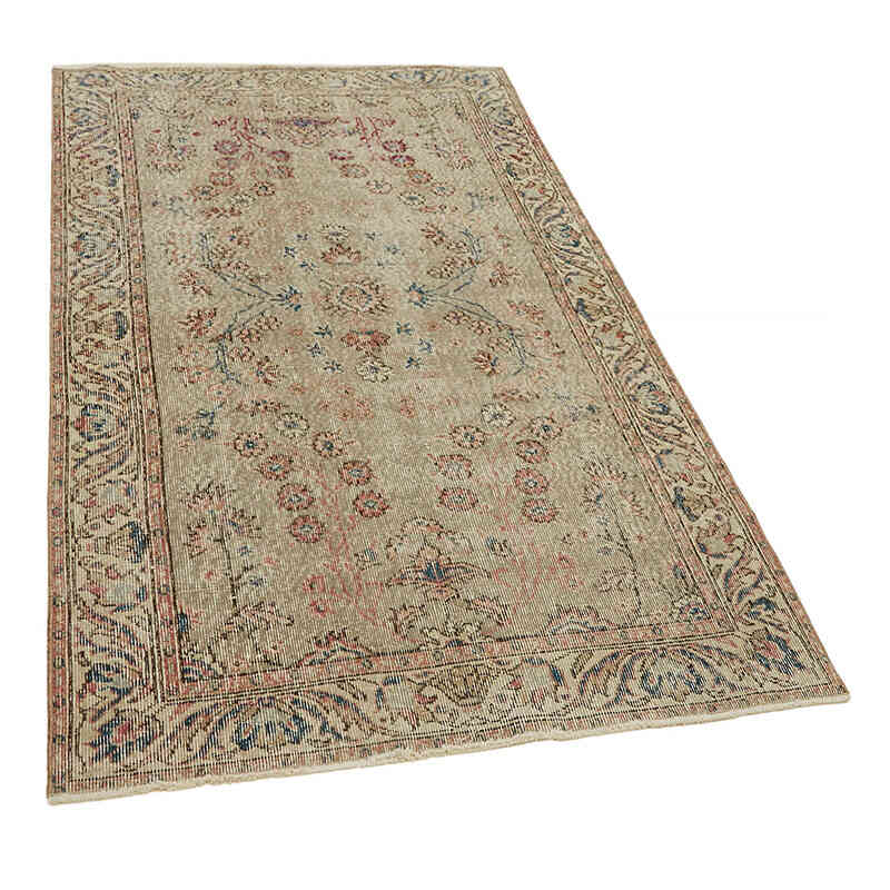 Alfombra Vintage Turca Anudada a Mano - 114 cm x 192 cm - K0082767