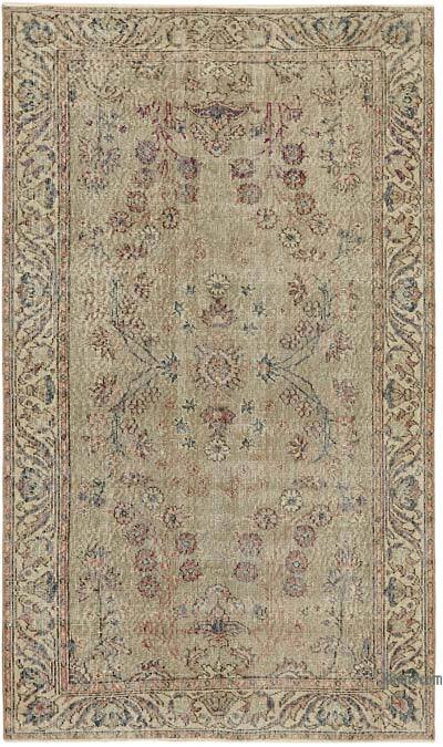 Alfombra Vintage Turca Anudada a Mano - 114 cm x 192 cm