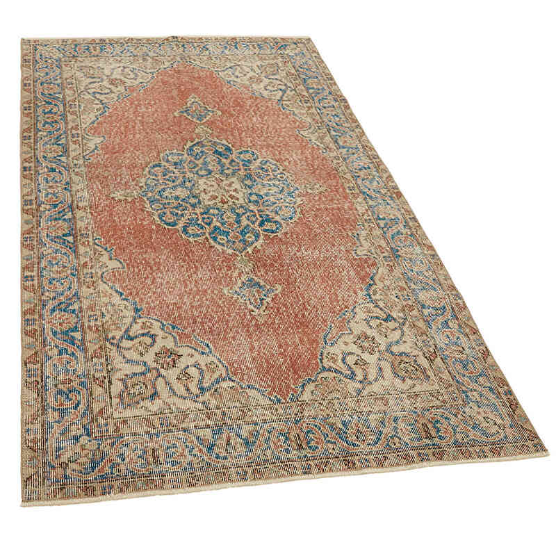 El Dokuma Vintage Halı - 114 cm x 195 cm - K0082771
