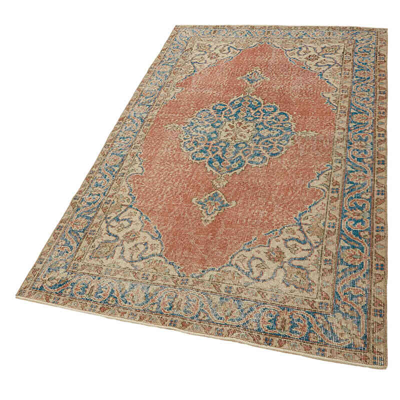 El Dokuma Vintage Halı - 114 cm x 195 cm - K0082771