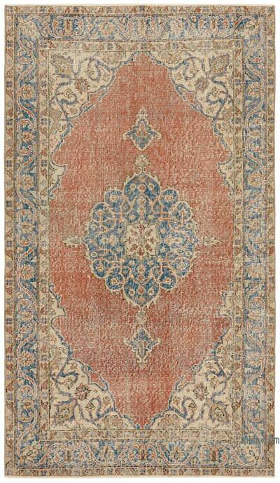 El Dokuma Vintage Halı - 114 cm x 195 cm