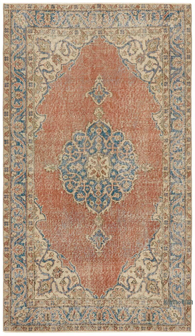 El Dokuma Vintage Halı - 114 cm x 195 cm - K0082771