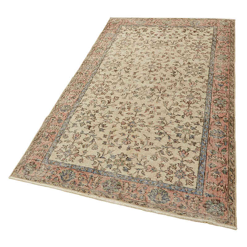 El Dokuma Vintage Halı - 120 cm x 206 cm - K0082773
