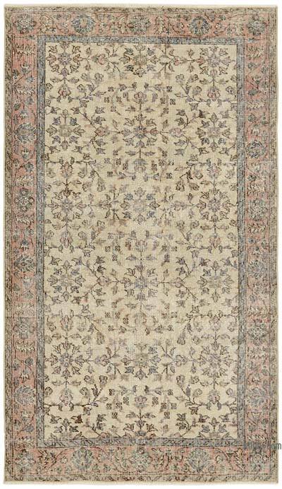 Vintage Turkish Hand-Knotted Rug - 3' 11" x 6' 9" (47" x 81")