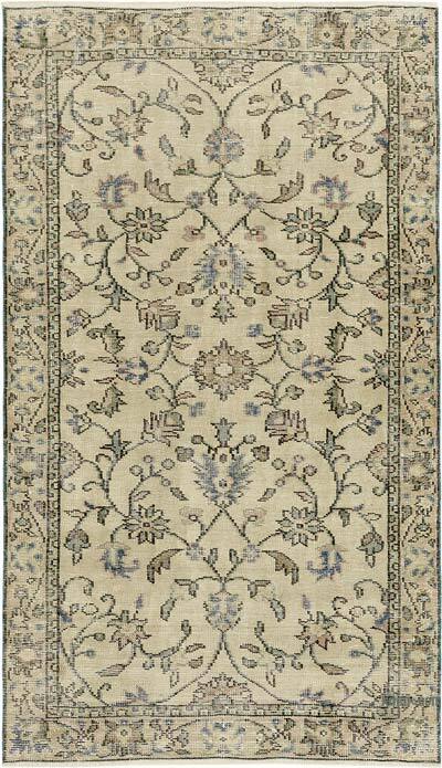 Vintage Turkish Hand-Knotted Rug - 3' 10" x 6' 7" (46" x 79")
