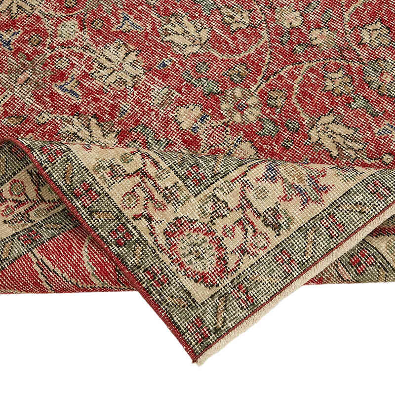 Alfombra Vintage Turca Anudada a Mano - 119 cm x 214 cm - K0082775