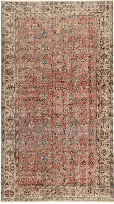 El Dokuma Vintage Halı - 108 cm x 192 cm
