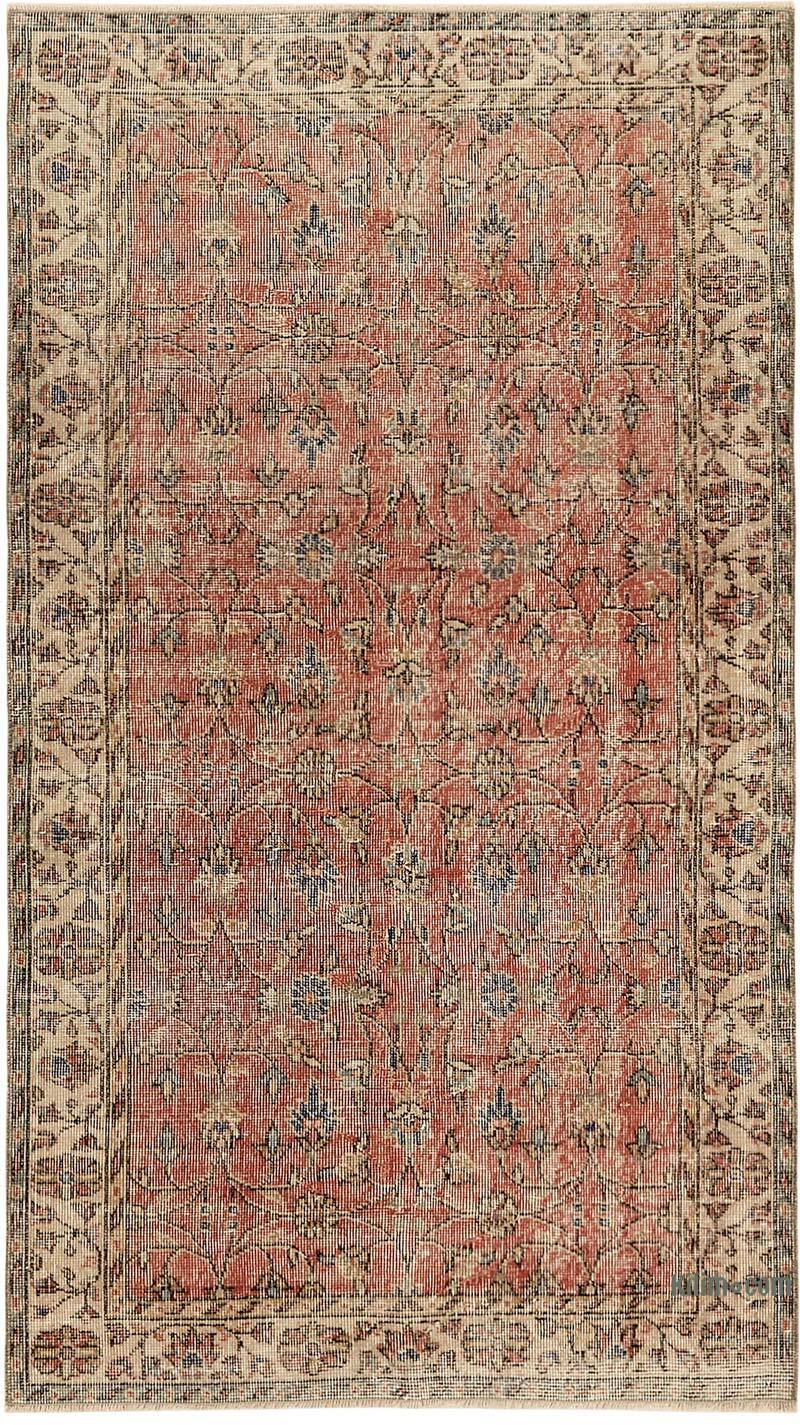 Vintage Turkish Hand-Knotted Rug - 3' 7" x 6' 4" (43" x 76") - K0082777