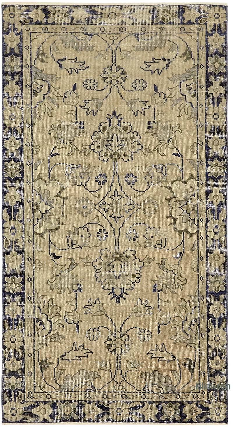 Alfombra Vintage Turca Anudada a Mano - 100 cm x 186 cm - K0082778