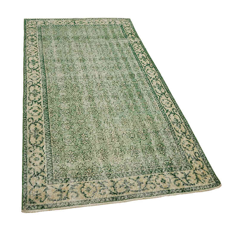 Alfombra Vintage Turca Anudada a Mano - 109 cm x 209 cm - K0082780