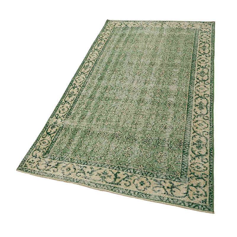 Alfombra Vintage Turca Anudada a Mano - 109 cm x 209 cm - K0082780