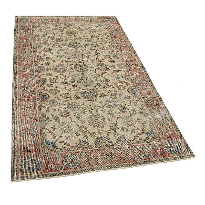 El Dokuma Vintage Halı - 111 cm x 196 cm - K0082781