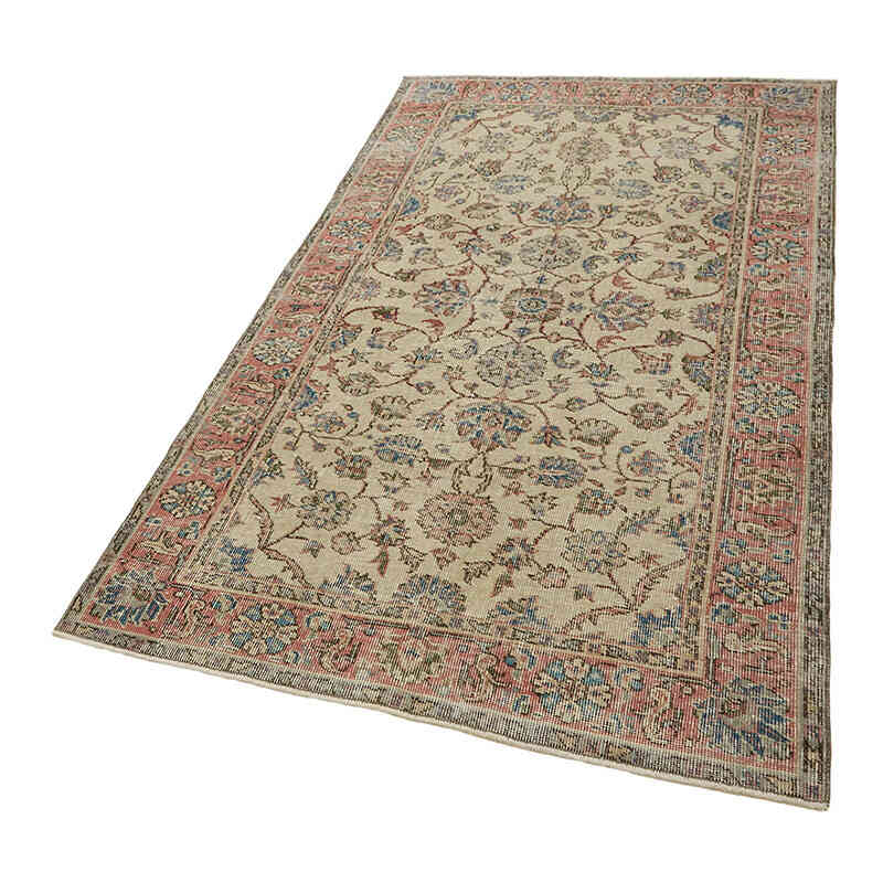 El Dokuma Vintage Halı - 111 cm x 196 cm - K0082781