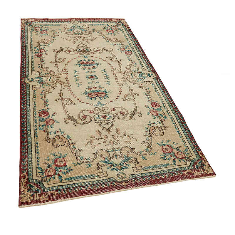 El Dokuma Vintage Halı - 114 cm x 209 cm - K0082784