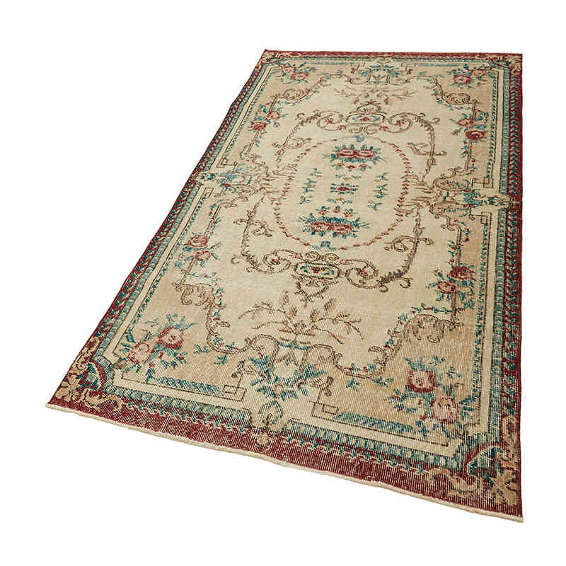 El Dokuma Vintage Halı - 114 cm x 209 cm - K0082784