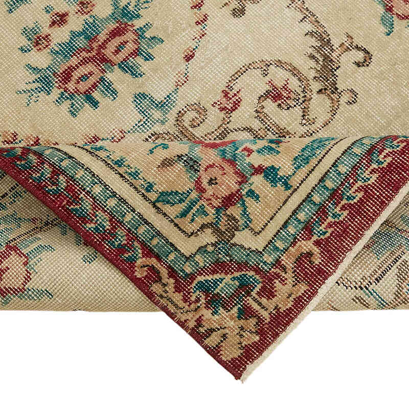 El Dokuma Vintage Halı - 114 cm x 209 cm - K0082784