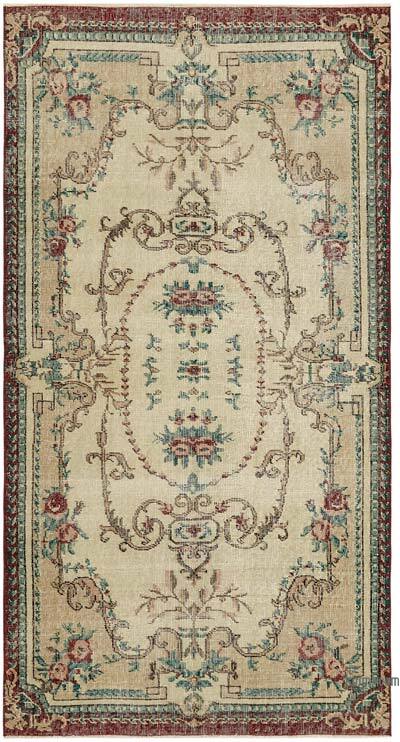 El Dokuma Vintage Halı - 114 cm x 209 cm
