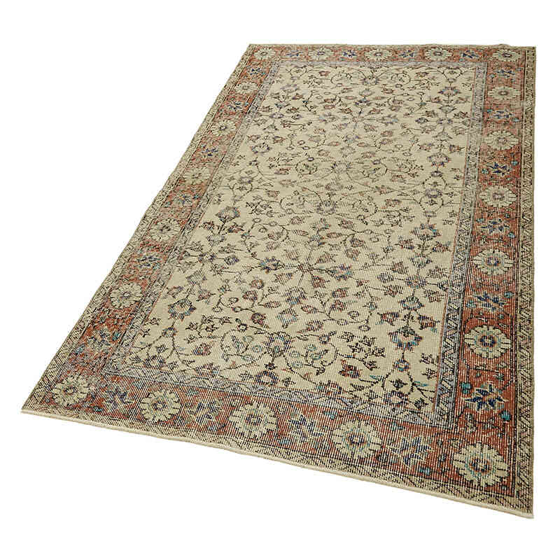 El Dokuma Vintage Halı - 113 cm x 197 cm - K0082785