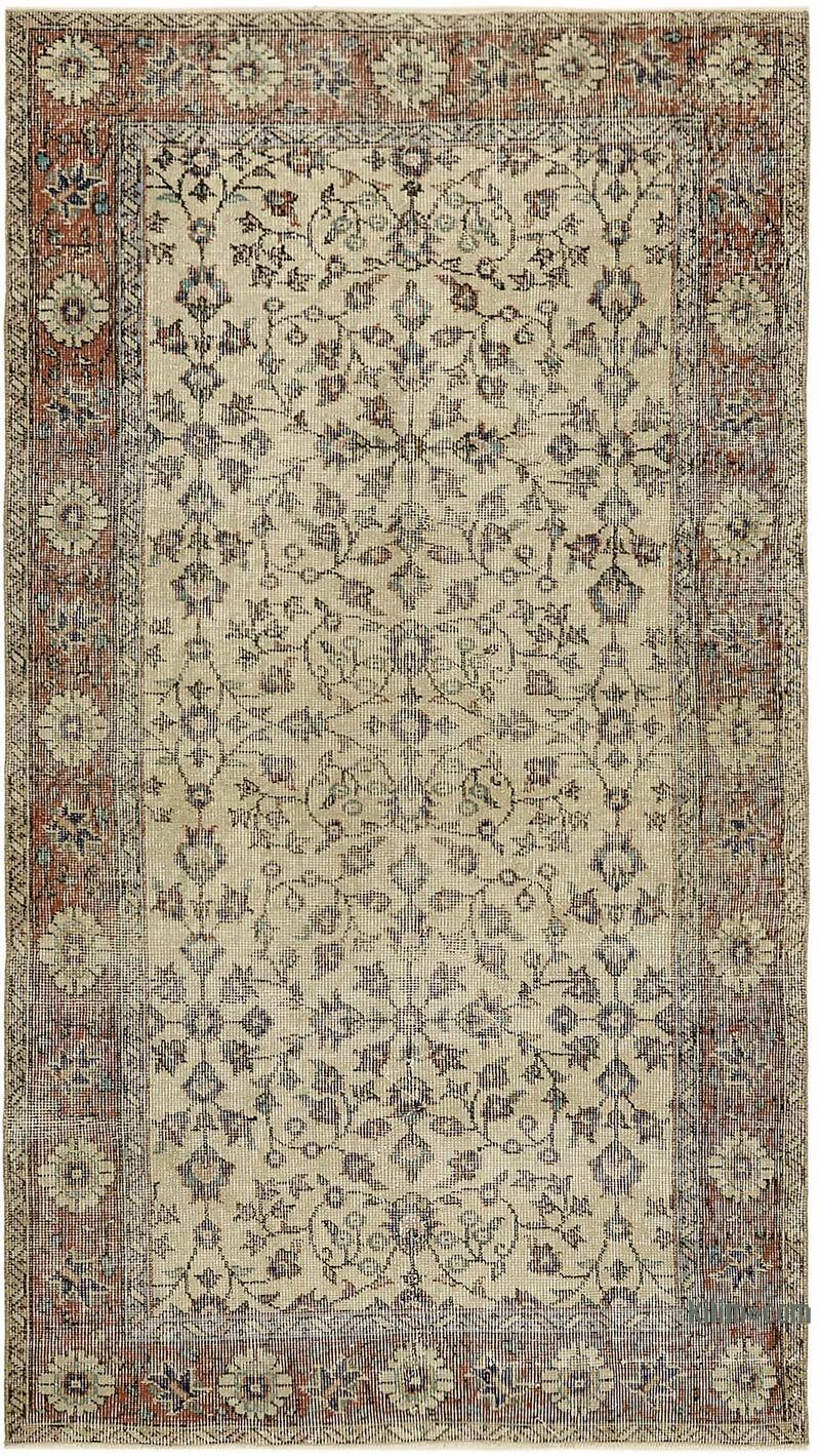 El Dokuma Vintage Halı - 113 cm x 197 cm - K0082785
