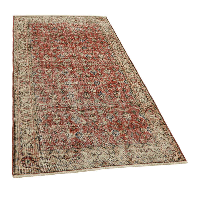 Vintage Turkish Hand-Knotted Rug - 3' 10" x 6' 10" (46" x 82") - K0082787