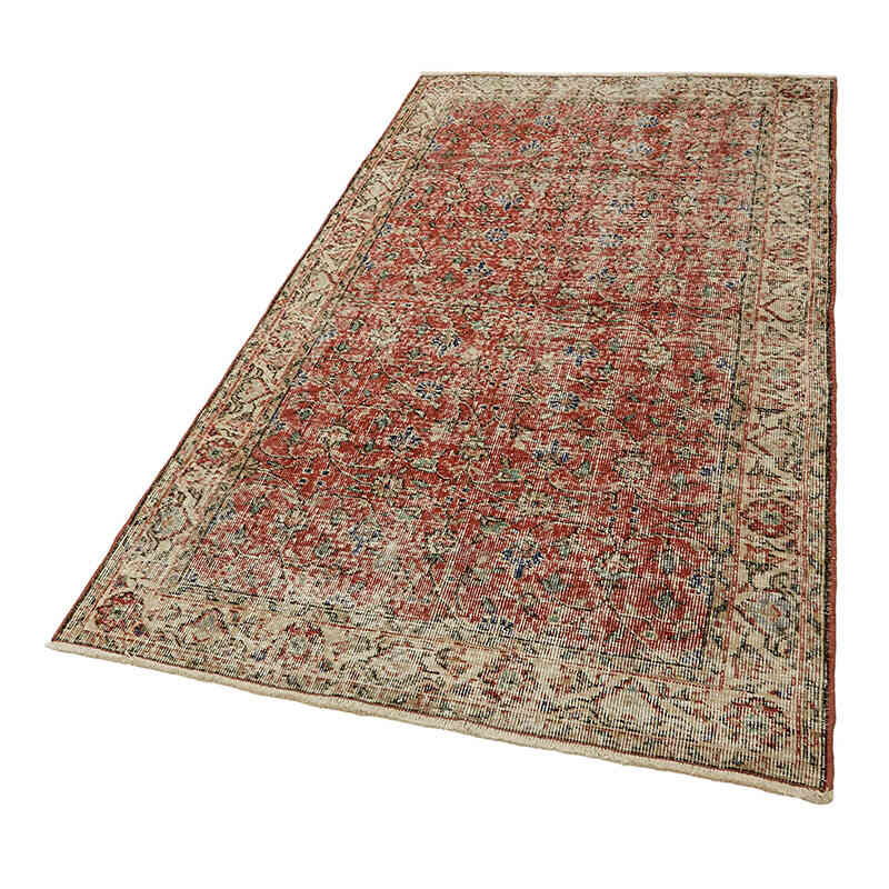 Vintage Turkish Hand-Knotted Rug - 3' 10" x 6' 10" (46" x 82") - K0082787