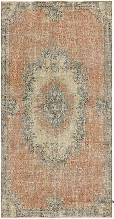 Vintage Turkish Hand-Knotted Rug - 3' 10" x 7' 4" (46" x 88")