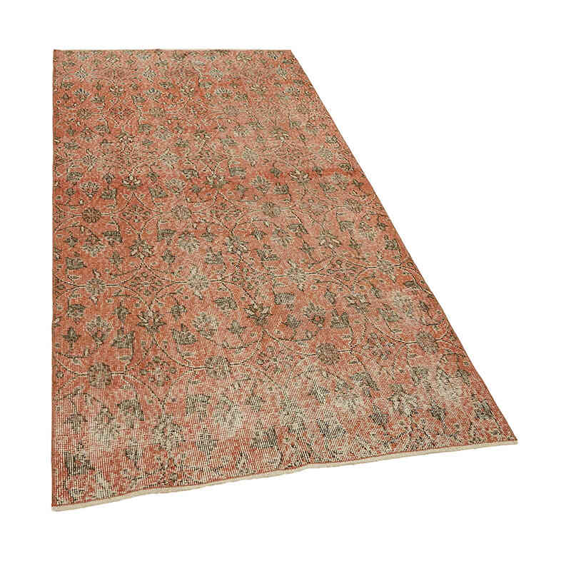 Alfombra Vintage Turca Anudada a Mano - 107 cm x 204 cm - K0082789