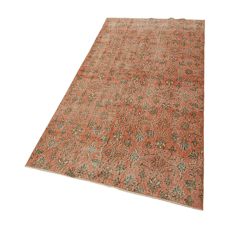 Alfombra Vintage Turca Anudada a Mano - 107 cm x 204 cm - K0082789
