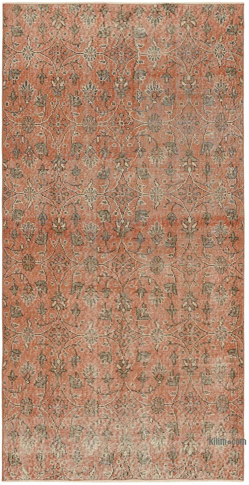 Alfombra Vintage Turca Anudada a Mano - 107 cm x 204 cm - K0082789