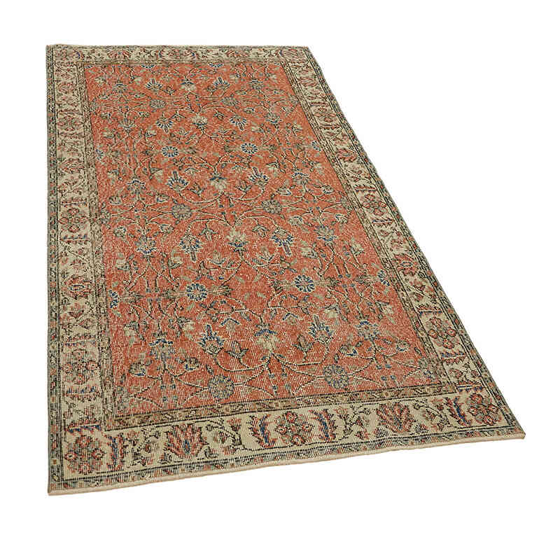 El Dokuma Vintage Halı - 111 cm x 200 cm - K0082790
