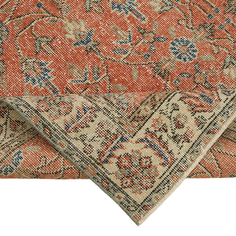 El Dokuma Vintage Halı - 111 cm x 200 cm - K0082790