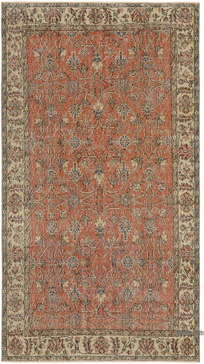 Vintage Turkish Hand-Knotted Rug - 3' 8" x 6' 7" (44" x 79")