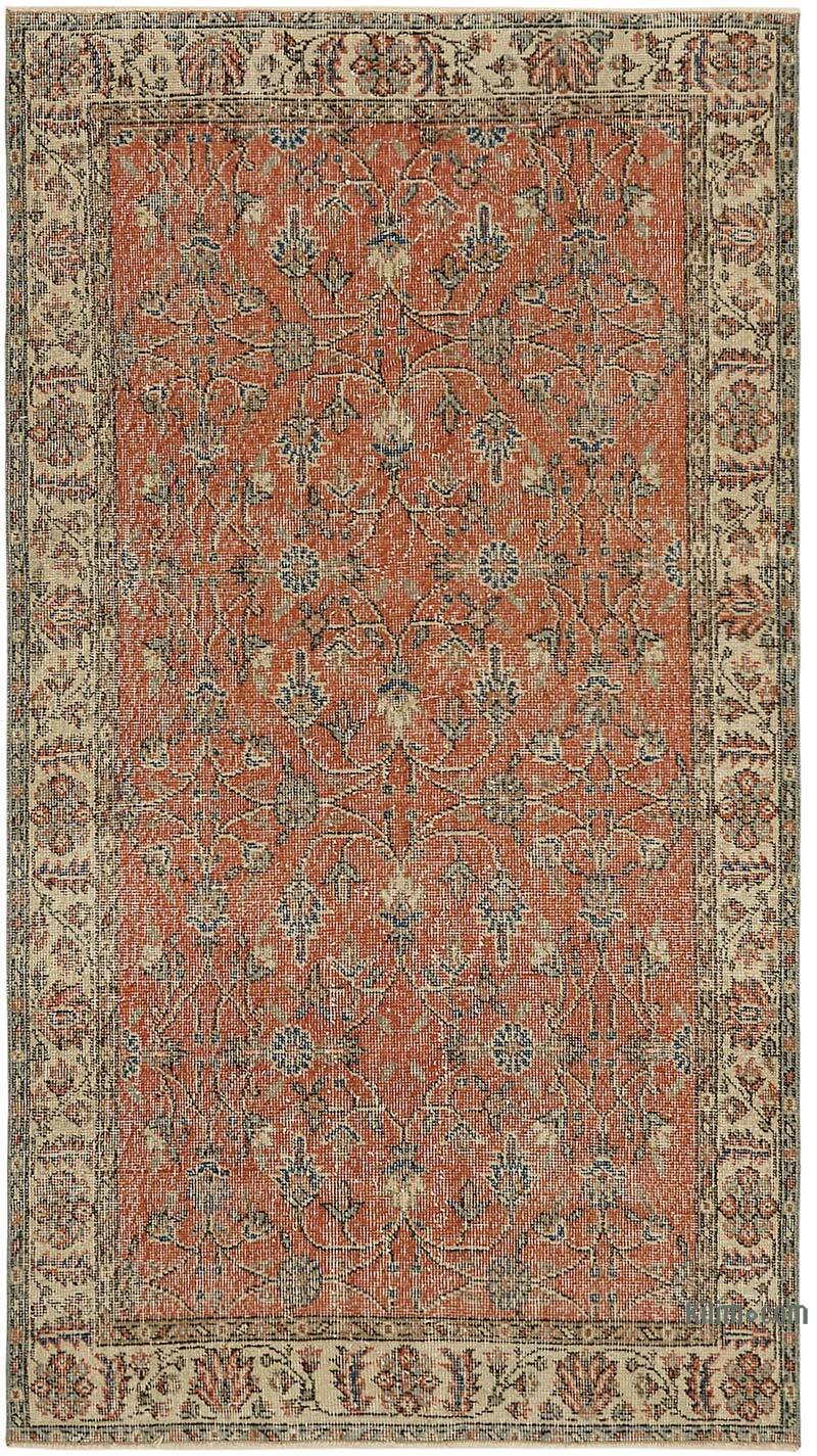 El Dokuma Vintage Halı - 111 cm x 200 cm - K0082790
