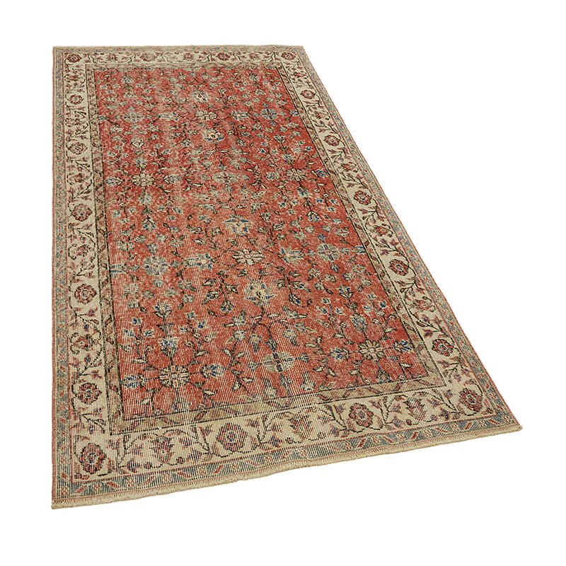Vintage Turkish Hand-Knotted Rug - 3' 8" x 6' 8" (44" x 80") - K0082792
