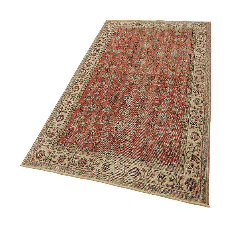 Vintage Turkish Hand-Knotted Rug - 3' 8" x 6' 8" (44" x 80") - K0082792