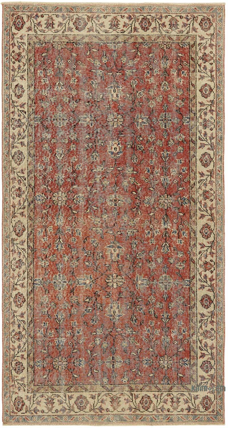 Vintage Turkish Hand-Knotted Rug - 3' 8" x 6' 8" (44" x 80") - K0082792