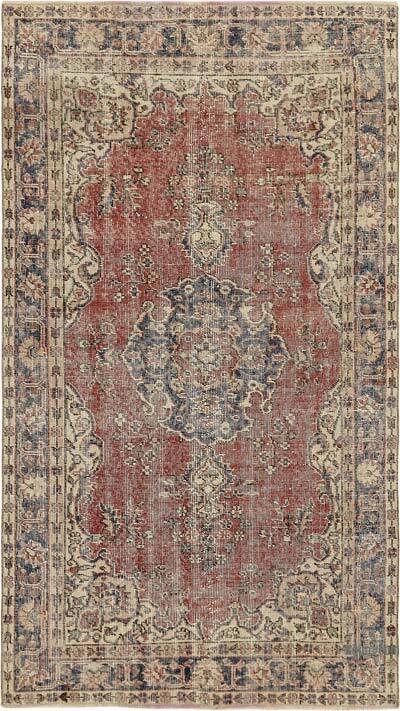 El Dokuma Vintage Halı - 114 cm x 199 cm
